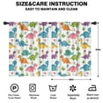 thumbnail image 2 of Blackout Kids Curtains,Colorful Dinosaurs Holding Flowers Childrens Insulated Curtains Set Of 2,Bedroom Essentials,Toddler Room Decor 42"x54", 2 of 5