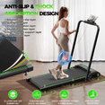 thumbnail image 5 of Treadmill 2 in 1 for Home/Office,Patbrela 300 Lbs Walking Pad Treadmill with HandleBar,Under Desk Treadmill with Mat, Touch Control,LED Display & Remote Control, 5 of 8