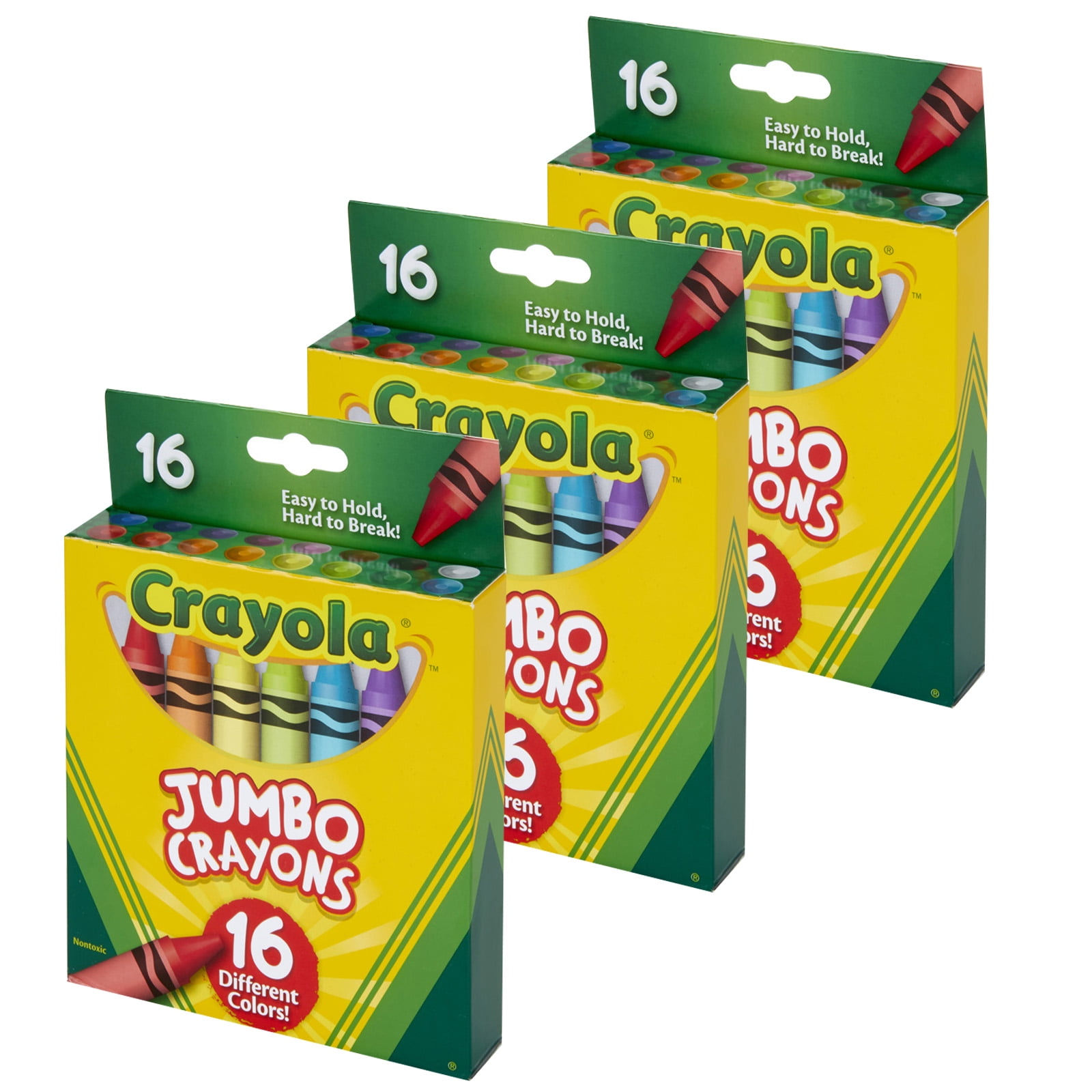 Download Crayola® Jumbo Crayons, 16 Color Set, 3 Sets - Walmart.com - Walmart.com