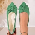 thumbnail image 2 of Women's Shoes Bowknot Round Head Fashionable Casual Versatile Large Size Wedge Heel Shallow Mouth Shoes Wedding Guest Wear, 2 of 5