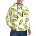 thumbnail image 2 of Picia Corns Pattern Casual Men's Hoodie - Lightweight Hooded Sweatshirt with Kangaroo Pocket, Comfortable Pullover for Everyday, Travel-X-Large, 2 of 7