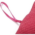 thumbnail image 4 of Granjero Gordo Cojín suave para silla de comedor, 15,8 x 15,8 cm, con cremallera y cuerda para colgar, para interior y exterior (rosa), 4 of 4