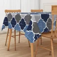 thumbnail image 3 of Nanqianyi Modern Geometric Tablecloth,Waterproof Stain Resistant Rectangle Table Cover for Dining Kitchen,60x70 Inch, 3 of 6