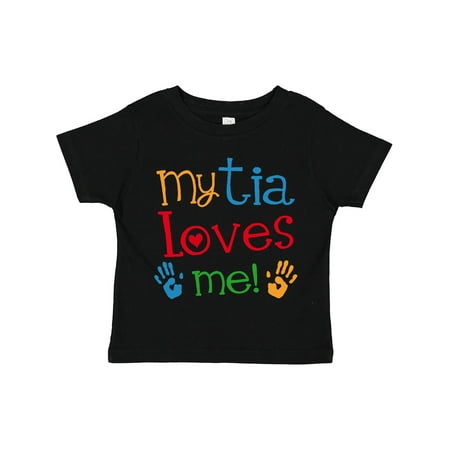 

Inktastic My Tia Loves Me Gift Toddler Boy or Toddler Girl T-Shirt