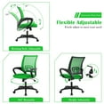 thumbnail image 3 of CL.HPAHKL Mesh Computer Desk Chair, Ergonomic Office Chair with Lumbar Support & Armrests Mid Back Swivel Rolling Task Chair for Home Office Study Gaming, Green, 3 of 7