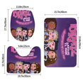 thumbnail image 3 of Chicas Bratz Juego de 3 alfombras de baño de coral fleece: tapete de baño + alfombra de inodoro en forma de U + funda de tapa de inodoro en forma de O, 3 of 6
