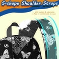 thumbnail image 5 of Butterfly and Skull Gothic Pattern 17" Waterproof Oxford School Backpacks for Teens, S-Shape Padded Straps, for School, Travel, Hiking, Camping, 5 of 5