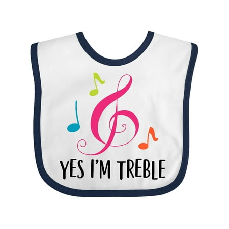 

Inktastic Choir or Marching Band Treble Music Gift Gift Baby Girl Bib