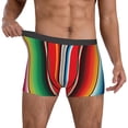 thumbnail image 2 of Kdxio Men's Boxer Briefs with Mexican Serape Blanket Stripes Print - Comfortable and Breathable Underwear for Everyday Wear, 2 of 7