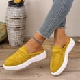 thumbnail image 6 of KIJBLAE Women's Solid Closed Toe Mule Flats, Slip On Trendy Comfortable Bohemian Casual Summer Shoes Yellow 36, 6 of 9