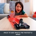 thumbnail image 3 of Hot Wheels Racing Formula 1 Grid Start Track Set & 2 Die-Cast F1 Cars in 1:64 Scale, 3 of 7
