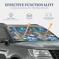 thumbnail image 4 of Xecao Christmas Tree for Foldable Car Sun Shades (2-Pack) offer sun protection with an easy-fold design for convenient windshield shading., 4 of 7