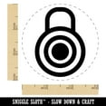 thumbnail image 2 of Combination Lock Doodle Rubber Stamp for Scrapbooking Crafting Stamping - Small 3/4 Inch, 2 of 7