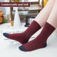 thumbnail image 6 of Loritta Wool Socks for Women, 5 Pairs Ladies Cozy Boot Winter Thermal Warm Thick Socks Size 5-9, 6 of 6