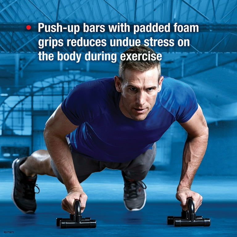 SPRI Home Gym Essentials Kit, Includes Jump Rope, Push-up Bars, Ab