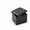 Black Leather-13"D x 17"W x 13"H, variant on Leopard Print 13"D x 17"W x 13"H Foldable Storage Ottoman Footrest Stool
