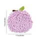 thumbnail image 3 of Toalla de mano bola para colgar de cocina | Toalla pequeña de algodón absorbente para secar | Toallita suave para baño, Pascua, decoración festiva | 6.69x6.69 pulgadas | 1 Pieza | Púrpura Amarillo, 3 of 6