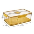 thumbnail image 1 of Square Refrigerator Storage Box Reusable Plastic Kitchen Fresh Keeping Case - A, 1 of 2