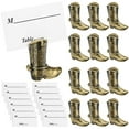 thumbnail image 1 of HLONK 12 Pcs Supports de Cartes de Table pour Bottes de Cowboy en Résine Numéro de Photo Marron, 1 of 9
