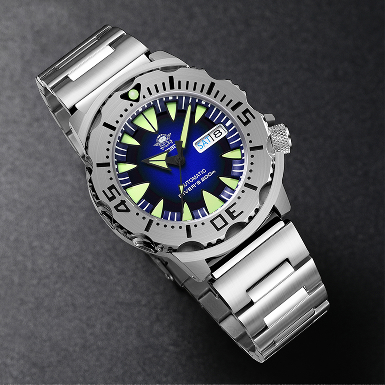 ADDIESDIVE Luxury Men's Automatic Watch NH36 Movement Sapphire Crystal 316L Steel 200m Dive Watches Super Luminous