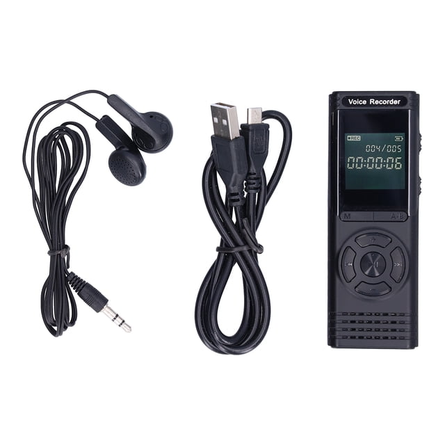 Grabadora de voz digital LCD de 8 GB, portátil, activada por voz, dispositivo de grabación con bolígrafo para conferencias.