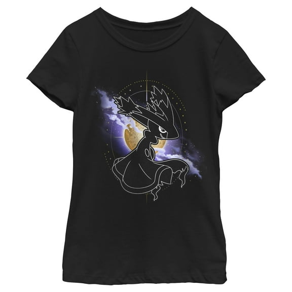 Girl's Pokemon Outer Space Mismagius Graphic T-Shirt