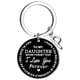 thumbnail image 1 of Llaveros para mujer, llavero de billetera, llavero de auto, lindo llavero DIY para mi hija, llavero de acero inoxidable negro con apellido de 26 letras, 2,5 cm, decoraciones de moda, 1 of 3