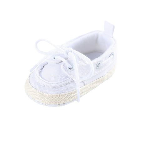 

Bellella Baby Girls Boys Crib Shoes Soft Sole Casual Shoe First Walkers Sneakers Breathable Moccasins Wedding Walking Loafers White 18-24 months