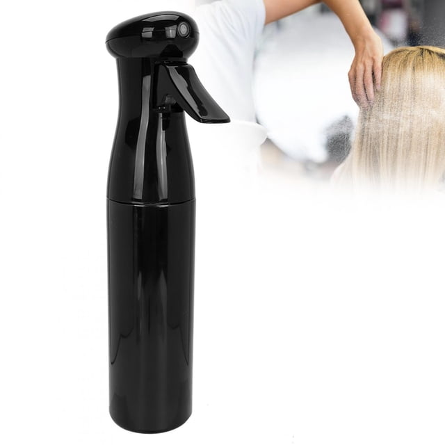 Botella de spray de niebla Ecomeon 0,3 mm pulverizador de agua de niebla fina 250 ml herramientas de peluquería para peluquería ideal para el hogar peluquería salón Negro