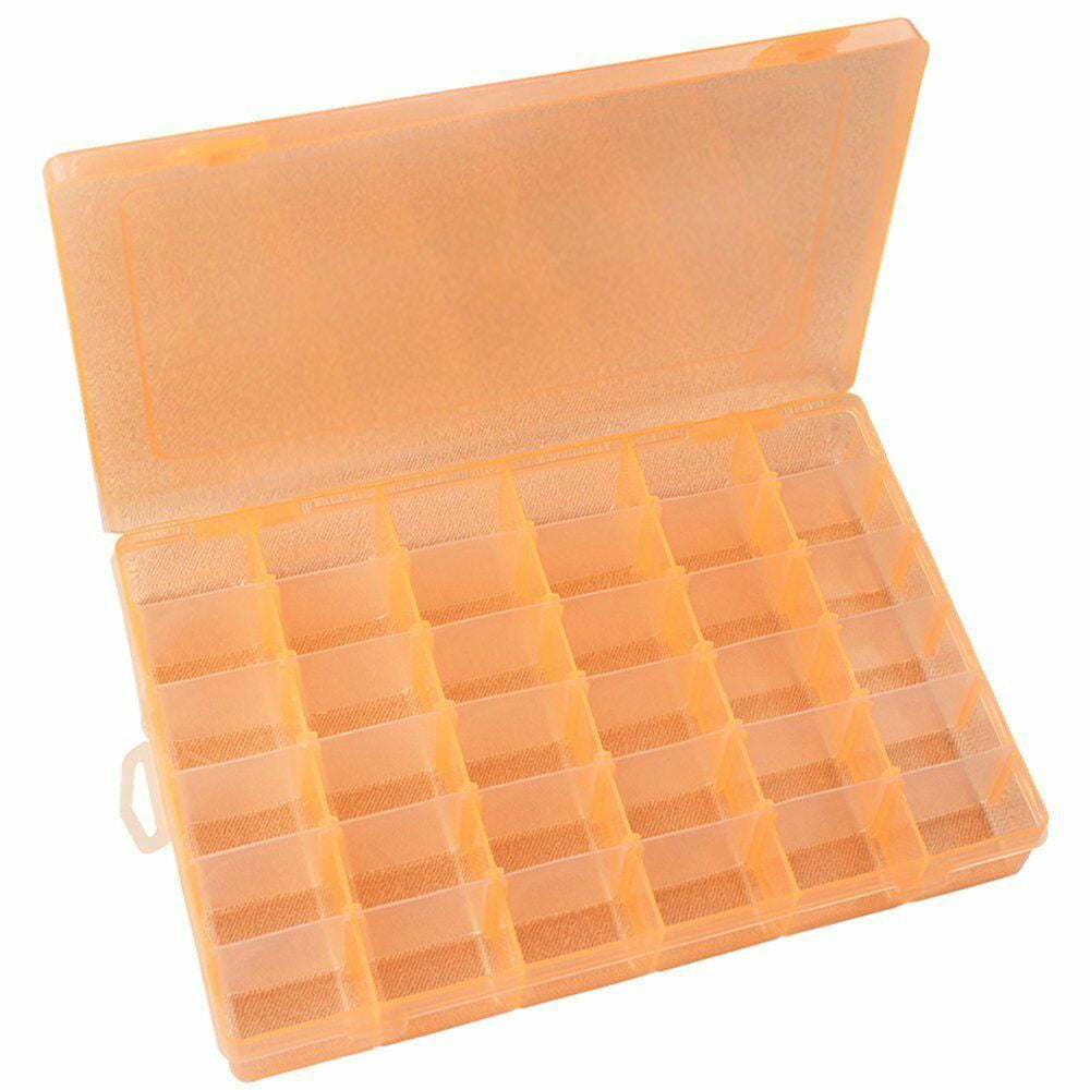  Feadily 3PCS 36 Grids Large Plastic Organizer Box with