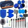 thumbnail image 1 of Juego de Cepillos Automotrices AUTODECO Azul para Detalles de Coche, 1 of 7