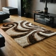 thumbnail image 3 of Blazing Needles 5-foot by 7-foot Elegant Swirls Shag Rug, 3 of 4