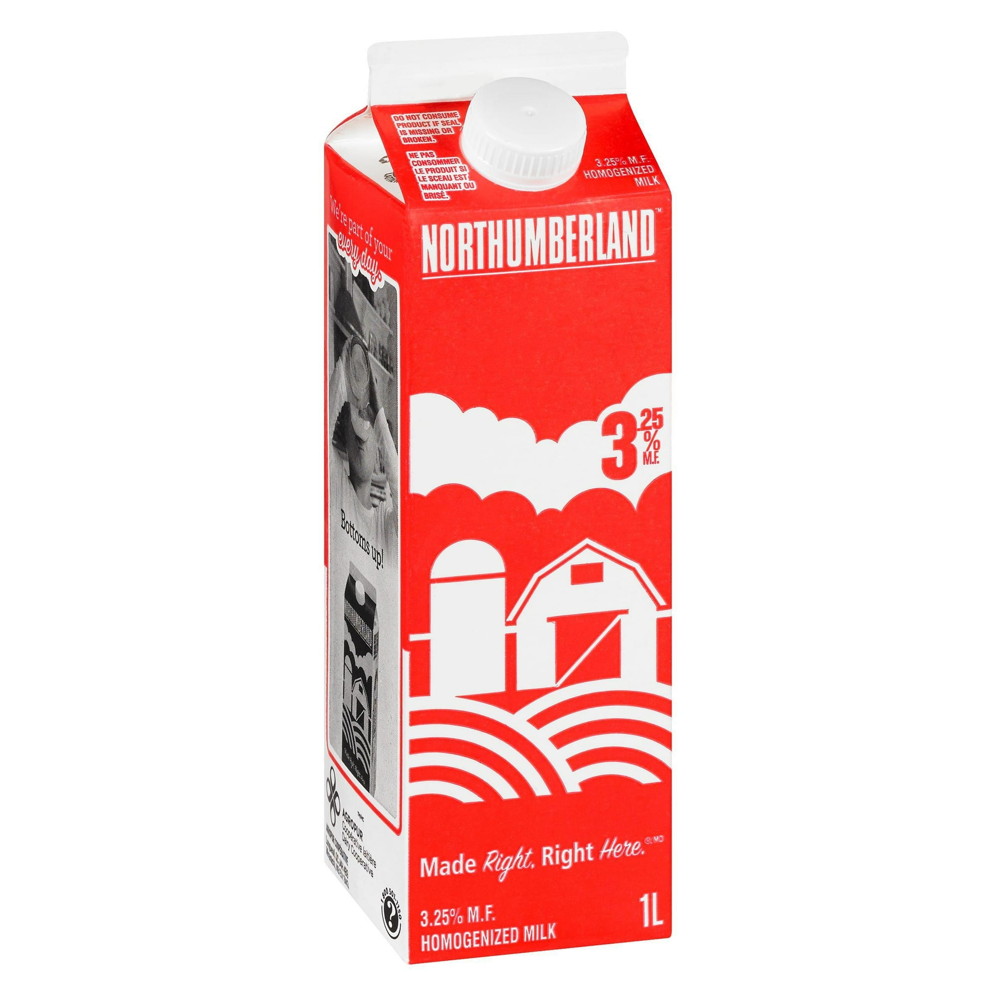 Northumberland Homogenized 3.25% Milk 1L, 1 L