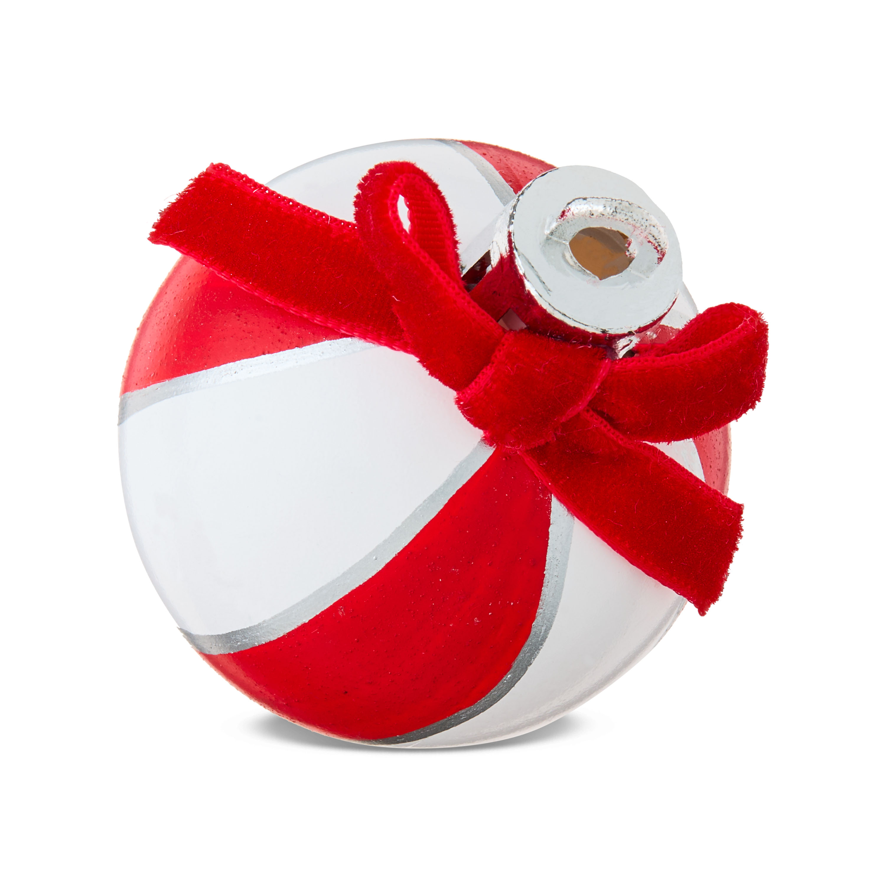 Red and White Ball Mini Christmas Ornaments, 12 Count, by Holiday Time
