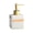 White, variant on Small Square Ceramic Soap Dispenser Repeatable Can Fill Liquid Ceramic Soap Dispenser with Pump Soap Dispenser for Bathroom Kitchen