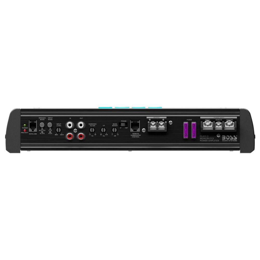 BOSS Audio Systems OX3KD Onyx Series Car Audio Subwoofer Amplifier, – 3000 High Output, Class D, 1 Ohm Stable, Low Level Inputs, Low Pass Crossover, MOSFET Power Supply, Monoblock, Stereo