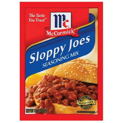(12 pack) McCormick Sloppy Joes Seasoning Mix, 1.31 oz Packet