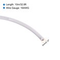 thumbnail image 2 of Uxcell 16AWG Stranded Wire Hookup 10M/33ft White, Electrical Wire UL1007 Spool, 2 of 6
