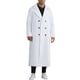 thumbnail image 1 of Abrigo de invierno para hombre Inspire Chic, abrigo de doble botonadura con solapa de muesca, color sólido, blanco, 1 of 7