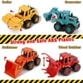 thumbnail image 3 of 4Pcs Construction Toys,Friction Powered Construction Truck Toys Vehicles,Push and Go Construction Sand Truck Toys,Outdoor Toys with Bulldozer Excavator Roller Truck Gift for 3 4 5 6 7 8 Year Old Boys, 3 of 7