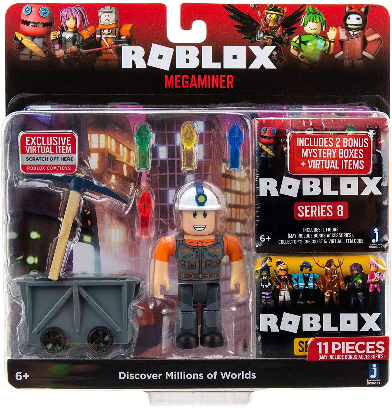 Roblox Collector's Tool Box Storage Case w/ 2 Figures Exclusive Action Figures 