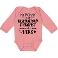 thumbnail image 3 of Inktastic My Mommy is a Respiratory Therapist and a Hero Boys or Girls Long Sleeve Baby Bodysuit, 3 of 5