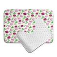 thumbnail image 6 of Yiaed Tulips Flowers Print Bathroom Mat Set 2 Pieces Mat Anti-Skid Pad Ultra Soft and Absorbent Bathroom Bath Mat Contour Bath Rugs for Toilet Base, 6 of 6