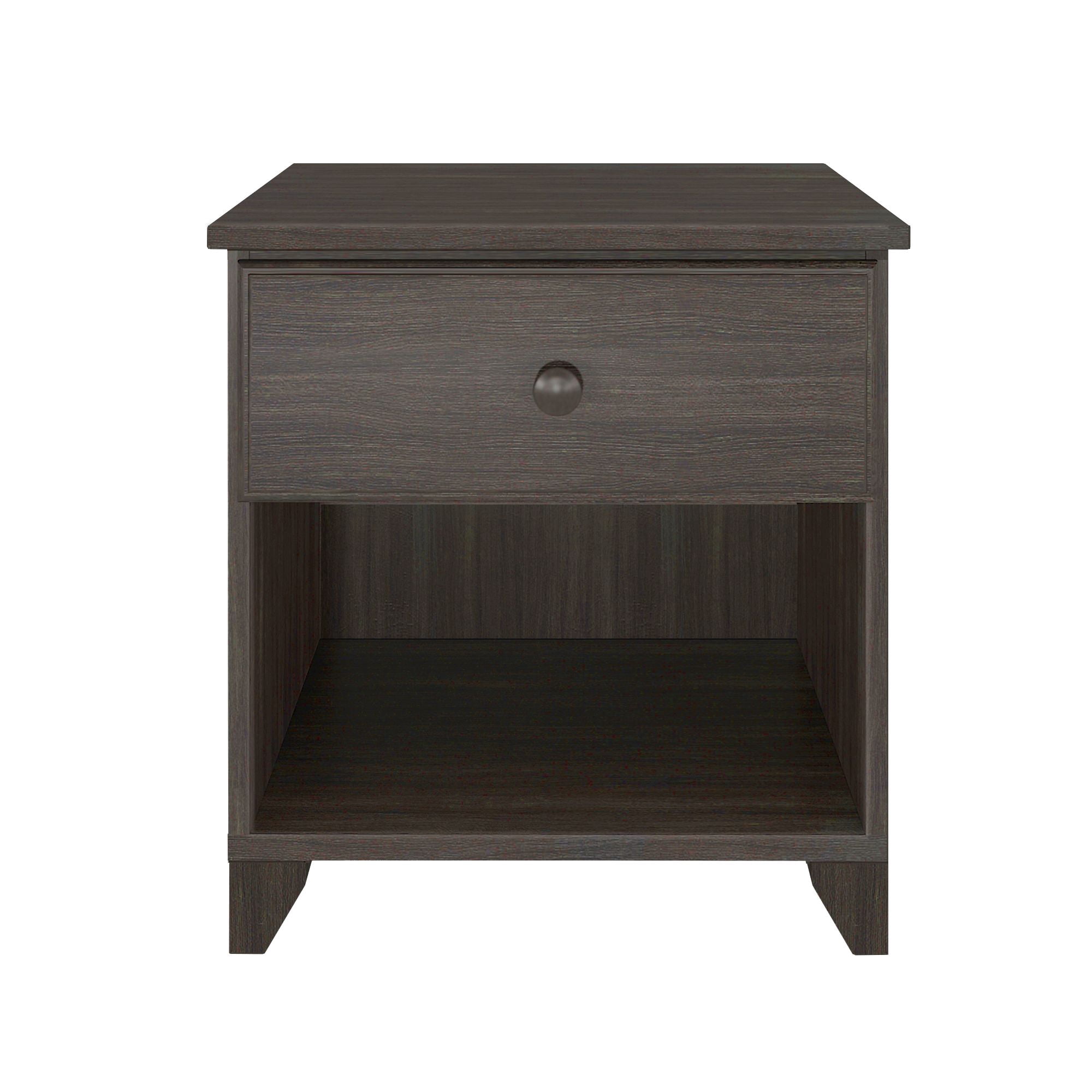 Plank+Beam Solid Wood Nightstand with 1 Drawer for Bedroom