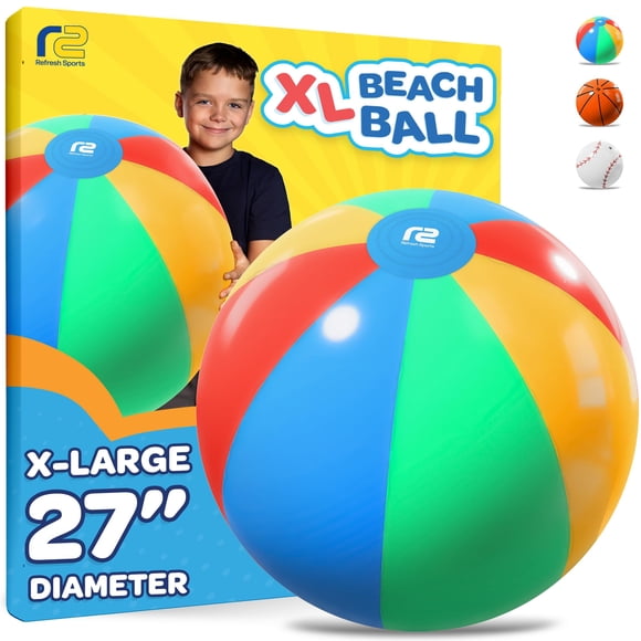 Pelota de playa grande Refresh Sports, juguete inflable de 69 cm