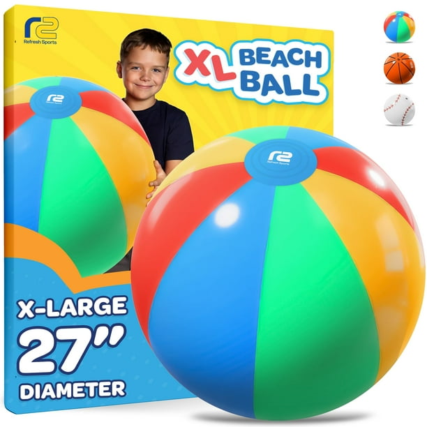 Pelota de playa grande Refresh Sports, juguete inflable de 69 cm