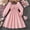 E-79Pink, variant on FAOWME Big Child Girls Dress Long Sleeve Solid Color Bow Design Stylish Comfortable Dresses For Casual Daily Wear Pink 7-8 Years