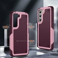 thumbnail image 6 of for S22 Plus Case, Samsung Galaxy S22 Plus Case with Self Healing Flexible TPU Screen Protector[2 Pack], Military Grade Dual-Layer Heavy Duty Case for Galaxy S22 Plus 5G-Pink/Rose Red, 6 of 11