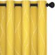 thumbnail image 1 of Cortinas opacas Deconovo de 274 cm de largo, amarillas con estampado de lunares ondulados, aislantes térmicos y antisonido para sala de estar y dormitorio, 132 x 274 cm, lavables a máquina (juego de 2, 1 of 1