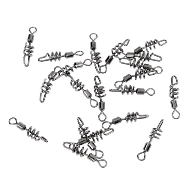 S SERENABLE 20pcs ing Swivel Clip Corkscrew Link Quick Change Toothy 4# 4
